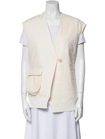 Pre-owned Gran Sasso Vest In White