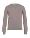 Gran Sasso Vintage Man Sweater Light Brown Size 36 Cotton In Gray
