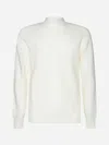 Gran Sasso Virgin Wool Mock Neck Sweater In Bianco