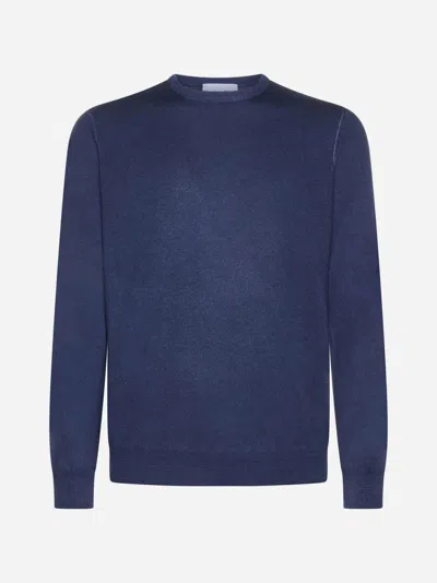 Gran Sasso Virgin Wool Sweater In Blue