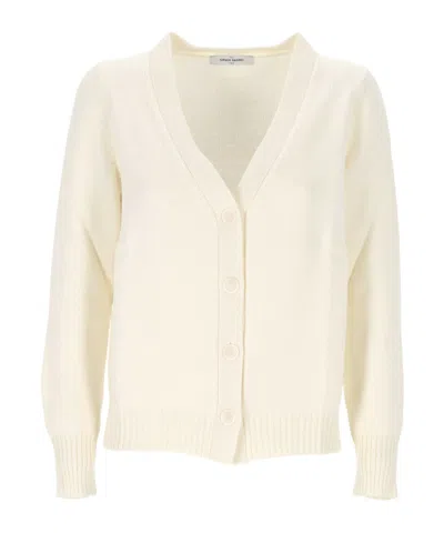 Gran Sasso V-neck Buttoned Cardigan In White