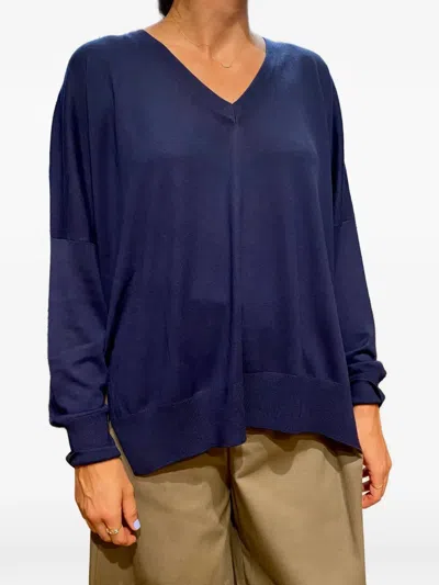 Gran Sasso Pullover Mit V-ausschnitt In Blue