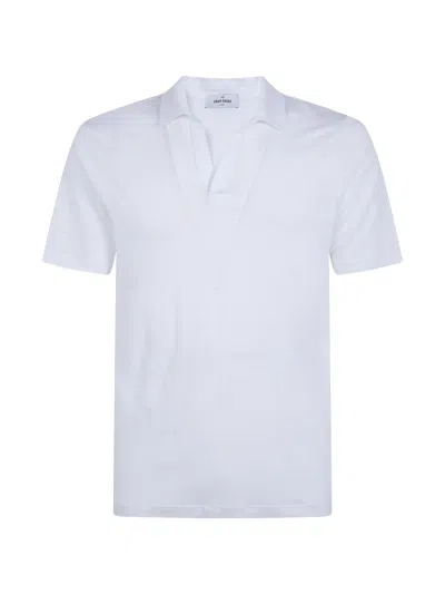 Gran Sasso V-neck Polo Shirt In White
