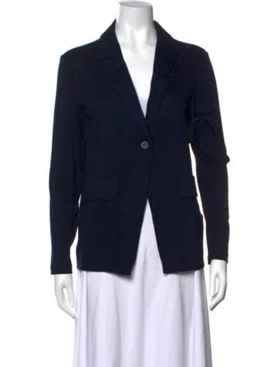 Pre-owned Gran Sasso V-neck Sweater W/ Tags In Blue
