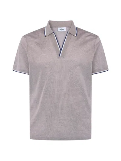 Gran Sasso V-neck T-shirt In Gray