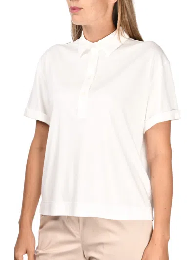 Gran Sasso White Cotton Polo