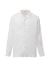 Gran Sasso White Shirt In Linen  In White