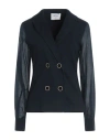 Gran Sasso Woman Blazer Midnight Blue Size 4 Cotton, Elastane, Silk