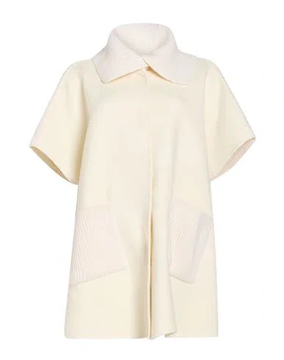 Gran Sasso Woman Cape Ivory Size 6 Wool In Neutral