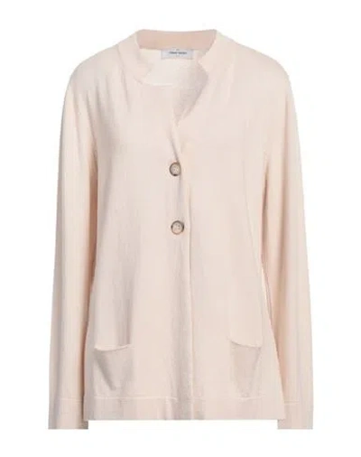 Gran Sasso Woman Cardigan Beige Size 16 Virgin Wool, Viscose, Cashmere