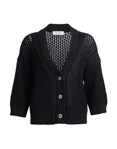 Gran Sasso Woman Cardigan Black Size 10 Cotton, Polyamide