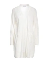 Gran Sasso Woman Cardigan Cream Size 8 Linen In White