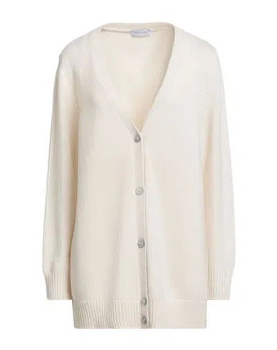 Gran Sasso Woman Cardigan Ivory Size 16 Virgin Wool, Viscose, Cashmere In White