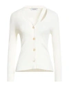 Gran Sasso Woman Cardigan Ivory Size 8 Viscose, Polyester In White