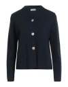 Gran Sasso Woman Cardigan Midnight Blue Size 12 Cotton