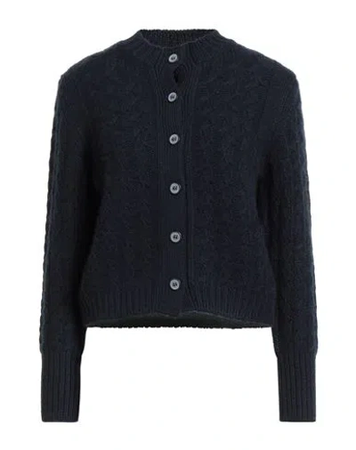 Gran Sasso Woman Cardigan Midnight Blue Size 6 Cashmere