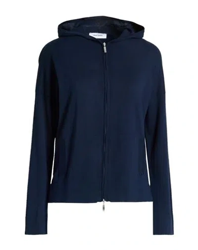 Gran Sasso Woman Cardigan Midnight Blue Size 8 Cotton