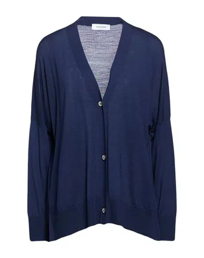 Gran Sasso Woman Cardigan Midnight Blue Size 8 Virgin Wool