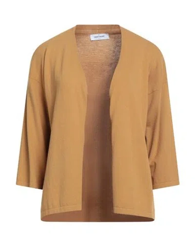 Gran Sasso Woman Cardigan Mustard Size 8 Viscose, Polyester In Yellow