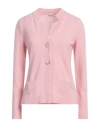 Gran Sasso Woman Cardigan Pink Size 14 Virgin Wool, Viscose, Cashmere