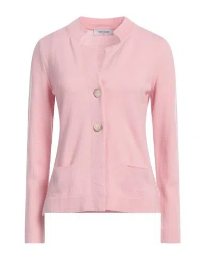 Gran Sasso Woman Cardigan Pink Size 14 Virgin Wool, Viscose, Cashmere