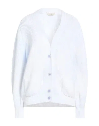 Gran Sasso Woman Cardigan Sky Blue Size 10 Cotton