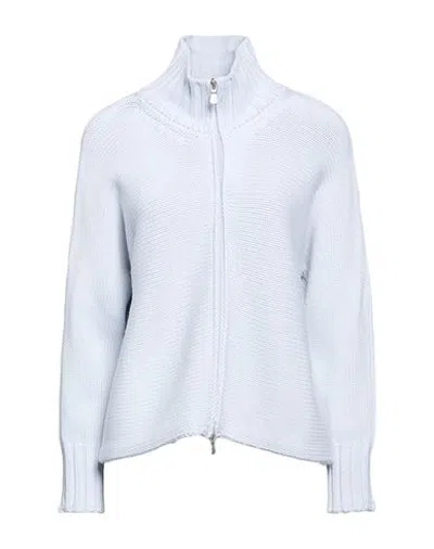 Gran Sasso Woman Cardigan Sky Blue Size Xs Virgin Wool