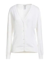 Gran Sasso Woman Cardigan White Size 12 Cotton