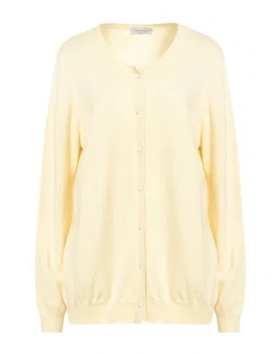 Gran Sasso Woman Cardigan Yellow Size 16 Wool, Cashmere, Viscose