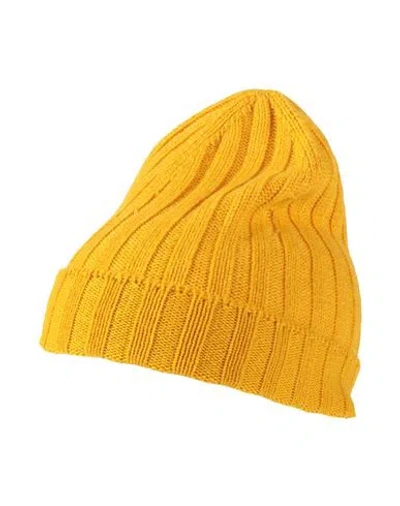 Gran Sasso Woman Hat Marigold Size Onesize Cashmere In Yellow