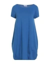 Gran Sasso Woman Mini Dress Blue Size 10 Cotton, Elastane