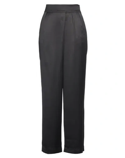 Gran Sasso Woman Pants Black Size 12 Silk
