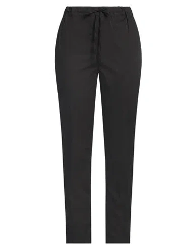 Gran Sasso Woman Pants Black Size 4 Cotton, Polyamide, Elastane
