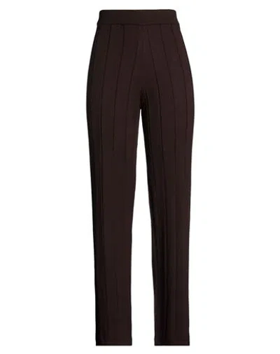 Gran Sasso Woman Pants Chocolate Brown Size 8 Virgin Wool