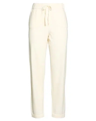 Gran Sasso Woman Pants Cream Size 4 Virgin Wool, Viscose, Cashmere In White