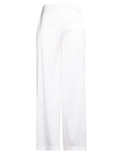 Gran Sasso Woman Pants Ivory Size 6 Viscose, Silk, Elastane In White