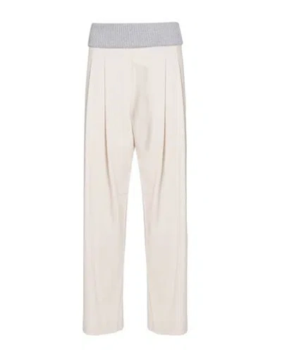 Gran Sasso Woman Pants Off White Size 8 Polyethylene, Wool, Elastane