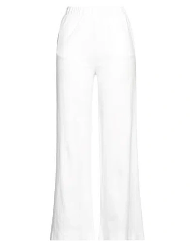 Gran Sasso Woman Pants White Size 6 Cotton, Polyamide