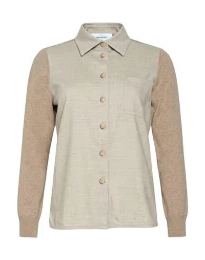 Gran Sasso Woman Shirt Light Grey Size 8 Virgin Wool, Viscose, Cashmere In Gray