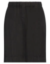 Gran Sasso Woman Shorts & Bermuda Shorts Black Size 8 Linen