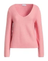 Gran Sasso Woman Sweater Antique Rose Size 14 Cotton In Pink