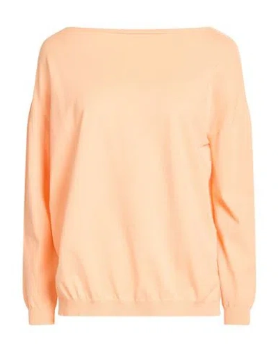 Gran Sasso Woman Sweater Apricot Size 8 Viscose, Polyester In Orange