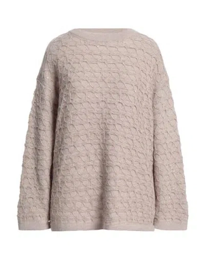 Gran Sasso Woman Sweater Beige Size S Alpaca Wool, Wool, Cashmere, Polyamide, Metallic Fiber
