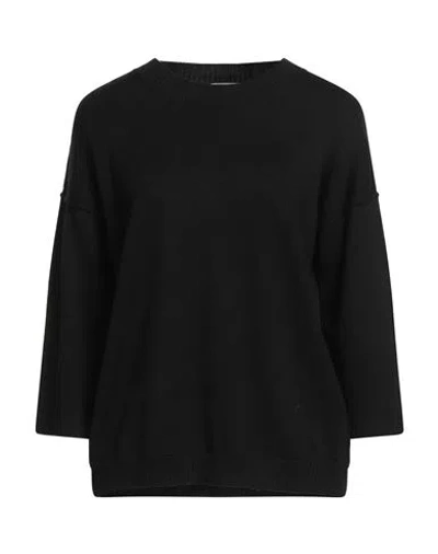 Gran Sasso Woman Sweater Black Size 14 Virgin Wool