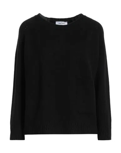 Gran Sasso Woman Sweater Black Size 14 Virgin Wool, Viscose, Cashmere
