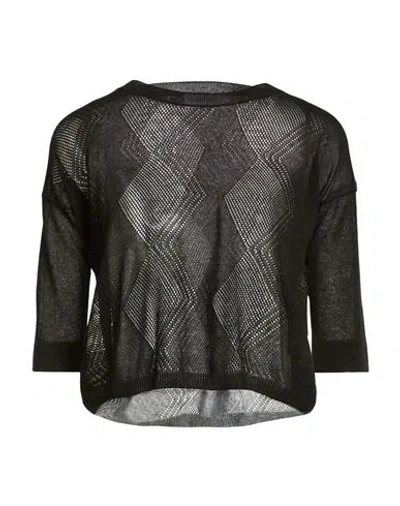 Gran Sasso Woman Sweater Black Size 2 Viscose, Polyester