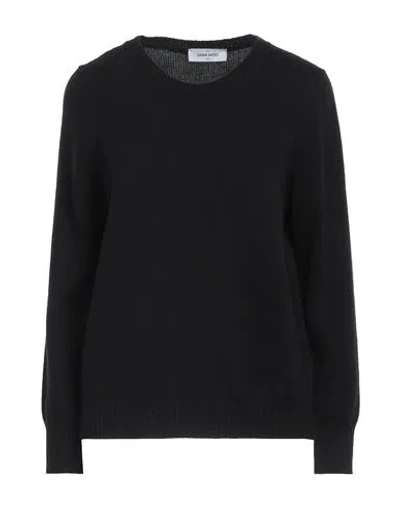 Gran Sasso Woman Sweater Black Size 8 Virgin Wool In Black
