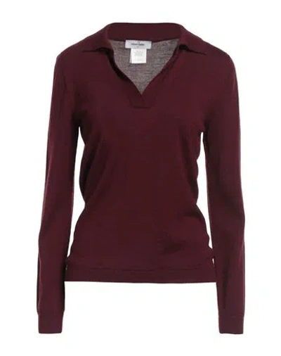 Gran Sasso Woman Sweater Burgundy Size 6 Virgin Wool