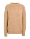 Gran Sasso Woman Sweater Camel Size 4 Virgin Wool In Brown