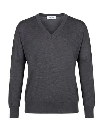 Gran Sasso Woman Sweater Charcoal Size 6 Virgin Wool In Gray
